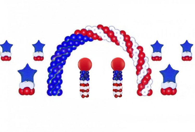 4th of July Ballooon Decoration 4th of July Ballooon Decoration