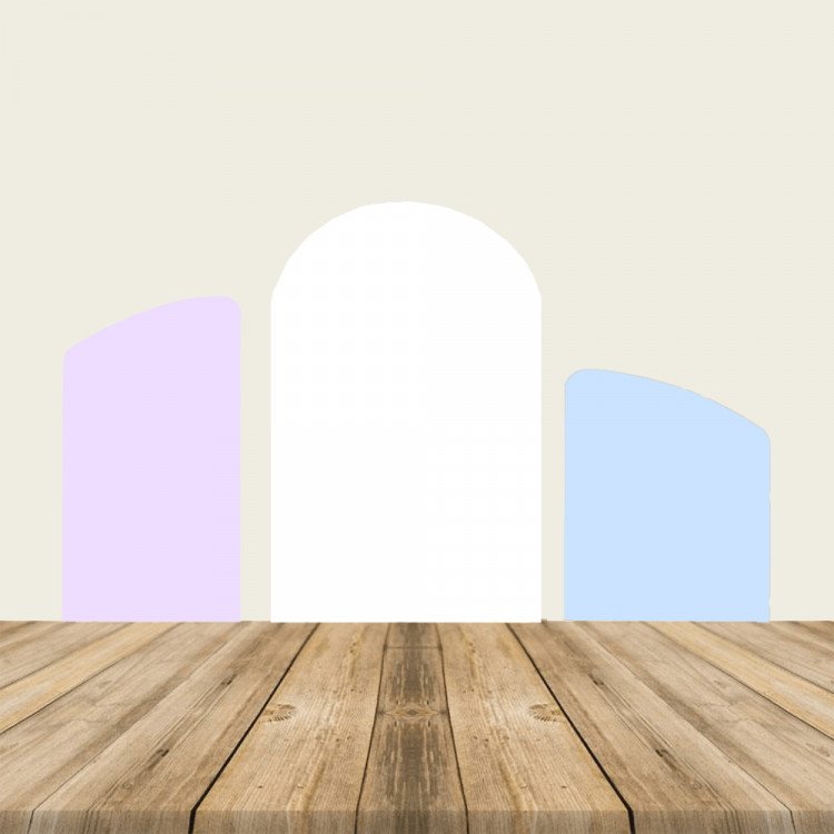 Lavender, White & Baby Blue Chiara Backdrop (Set of 3) Lavender, White & Baby Blue Chiara Backdrop (Set of 3)