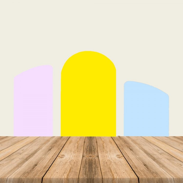 Lavender, Yellow & Baby Blue Chiara Backdrop (Set of 3) Lavender, Yellow & Baby Blue Chiara Backdrop (Set of 3)