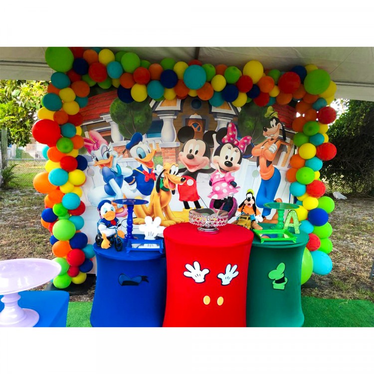 Mickey Clubhouse Rectangular Backdrop Mickey Clubhouse Rectangular Backdrop