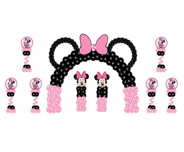 Minnie Mouse Balloon Decoration Minnie Mouse Balloon Decoration