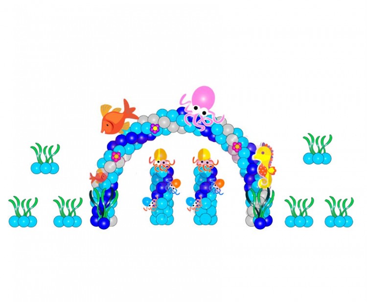 Under the Sea Ocean Balloon Decoration Under the Sea Ocean Balloon Decoration