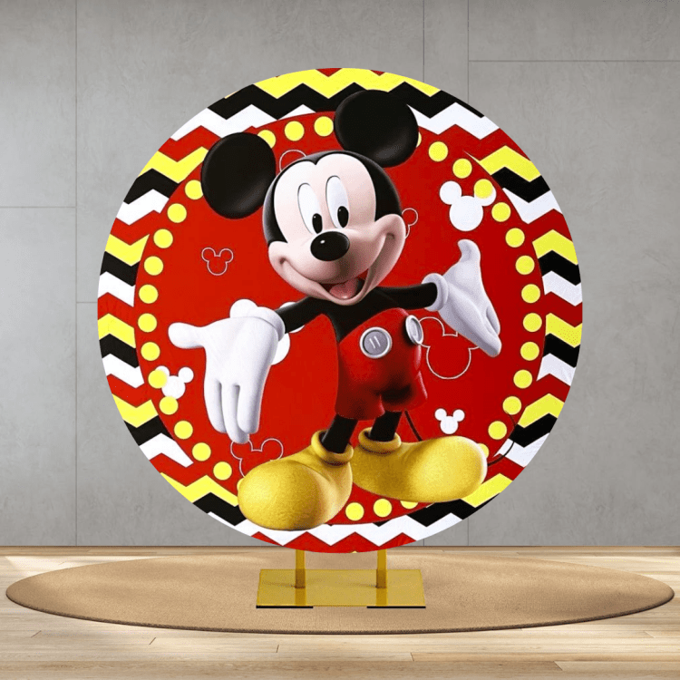 Mickey Mouse Round Backdrop