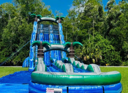 3220Ft201 1782751182 32 Ft Blue Crush Double Lane Water Slide with Slip and Slide