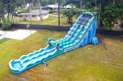 3220Ft202 1782751182 32 Ft Blue Crush Double Lane Water Slide with Slip and Slide