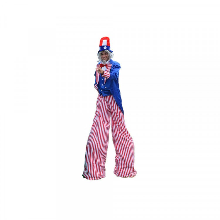 Uncle Sam Stilt Walker