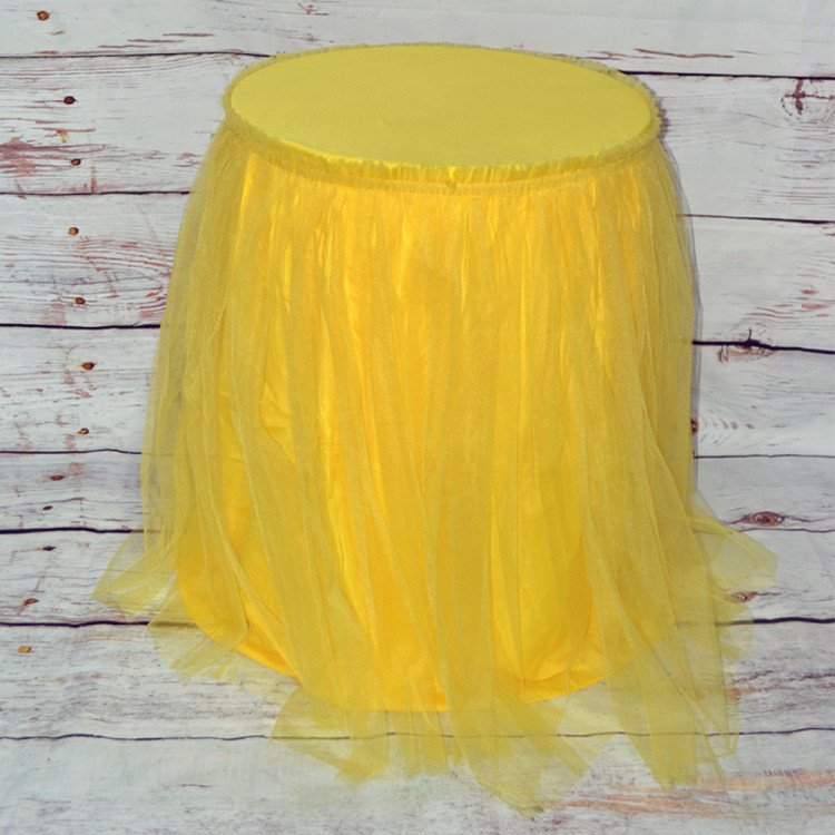 Yellow Tutu Pedestal Covers