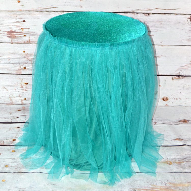 Teal Tutu Pedestal Covers Teal Tutu Pedestal Covers