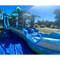 BH2024 1667421350 22 Ft Blue Crush Double Lane Water Slide with Slip and Slide