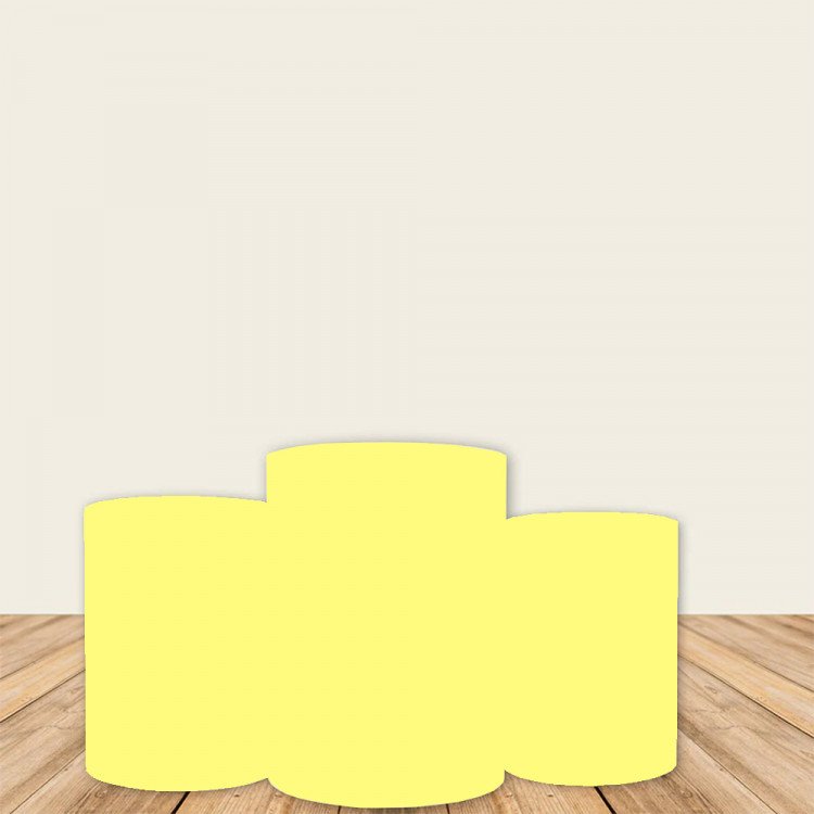 Pastel Yellow Pedestal Covers