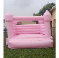 BH208 1667326040 Pastel Pink Bounce House Castle