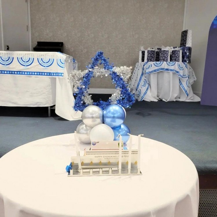 Balloon Centerpieces Hanukkah