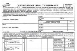 Certificate of Insurance