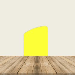 Yellow Chiara Semid Round Backdrop