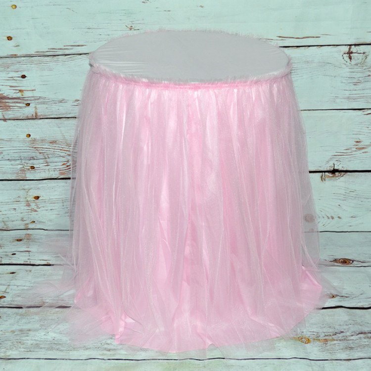 Light Pink Tutu Pedestal Covers
