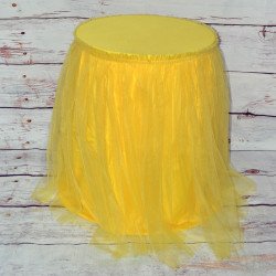 Yellow Tutu Pedestal Covers