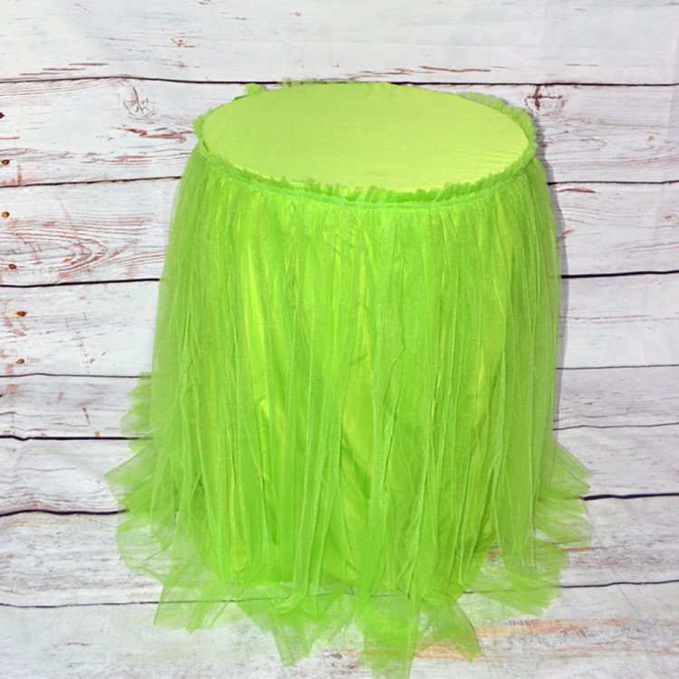 Light Green Tutu Pedestal Covers