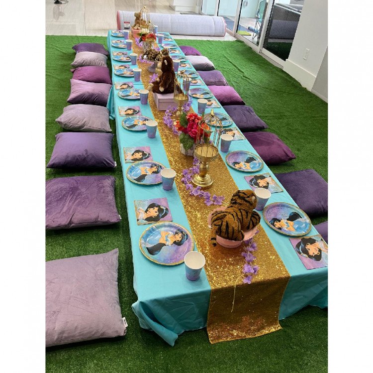 Decorated Boho Picnic Table