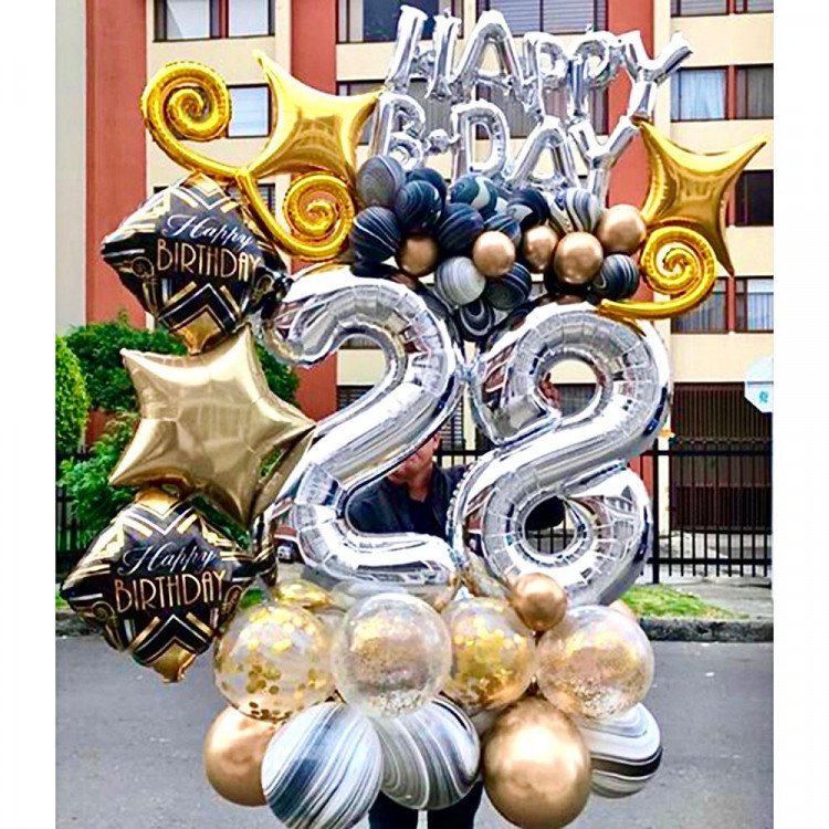 Balloon Bouquet : Birthday #9 Balloon Bouquet : Birthday #9
