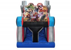 Marvel waterslide2 1699999427 17 Ft Avengers Water Slide Double Lane