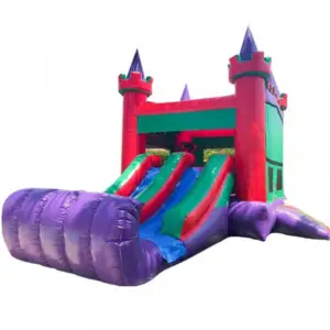 21 ft colorful castle 4 in 1 water slide broward Water Slides Rental Broward