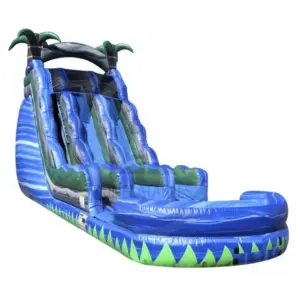 22 ft blue crush double lane water slide broward