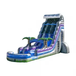 24 ft tsunami boulder crush double lane water slide broward Water Slides Rental Broward