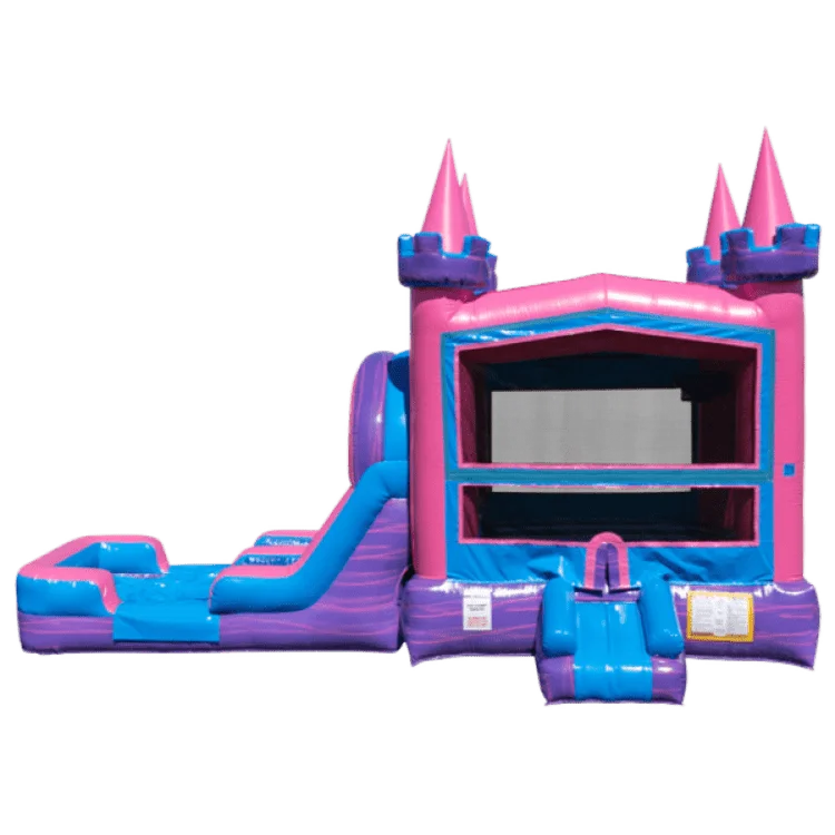 4 in 1 royal princess castle double lane water slide broward Water Slides Rental Broward