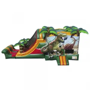 4 in 1 t rex dinosaur combo water slide broward