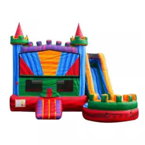 colorful combo 5 in 1 water slide broward