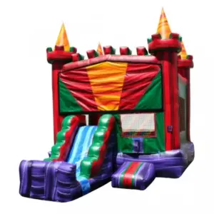 marble colorful castle 2 in 1 water slide broward
