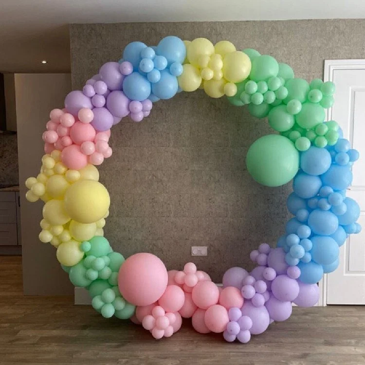 round balloon garland broward