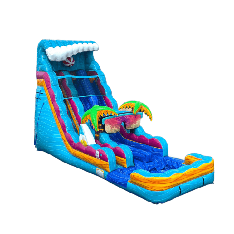 22 Ft Beach Life Water Slide Double Lane 22 Ft Beach Life Water Slide Double Lane