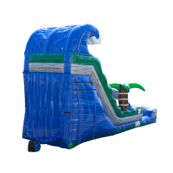 16 1746476821 22 Ft Blue Crush Water Slide Double Lane