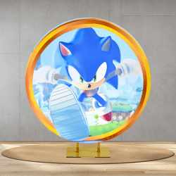 Sonic Round Backdrop