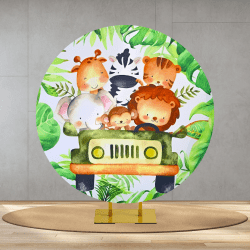 Safari Round Backdrop
