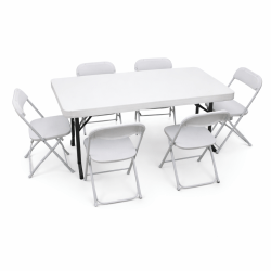 Kids Tables 4FT & 6 Small Kids Chairs