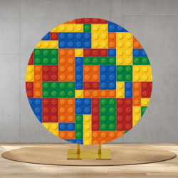 Lego Round Backdrop