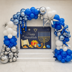 Hanukkah Balloon Arch